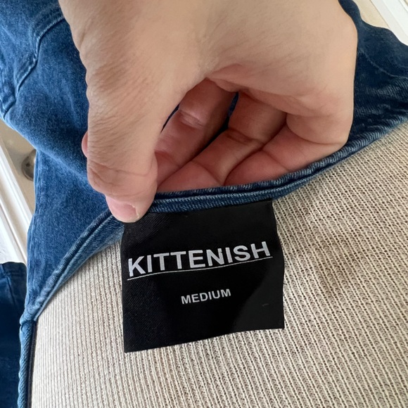 Kittenish Capri Corset Denim Jean Dress Medium - Picture 12 of 13